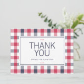 Preppy Red, White en Blue Pset, bedankt voor je ka (Staand voorkant)