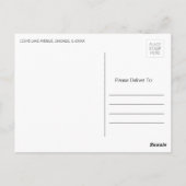 Preppy Red, White en Blue Pset Dank u Briefkaart (Achterkant)