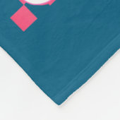 Preppy Retro Coquette Bow 6 7 Six Seven Love Valen Fleece Deken (Hoek)