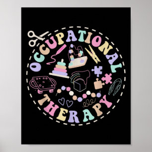 Preppy Retro Ergotherapie Therapie van Cota Poster