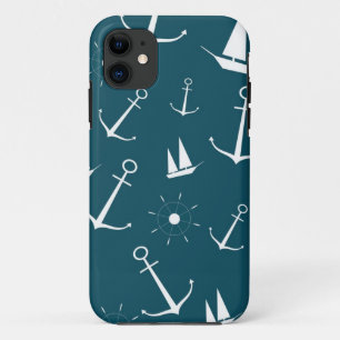 Preppy retro  verankert nautisch anker Case-Mate iPhone case