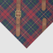 Preppy rode kerst plaid met gespen tissuepapier (Detail)