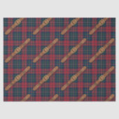 Preppy rode kerst plaid met gespen tissuepapier (Voorkant)