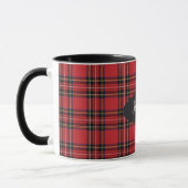 Preppy Rode Tartan Schotse Ruit Combinatie Mok (Links)
