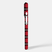 Preppy rood raster check ontwerp Case-Mate iPhone case (Achterkant / Links)