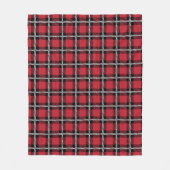 Preppy rood raster check ontwerp fleece deken (Voorkant)