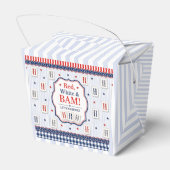 Preppy Rood Wit Blauw Mahjong 4 juli Bedankdoosjes (Achterkant)