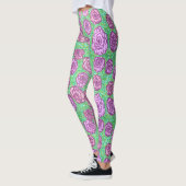 Preppy Roos Garden Floral Print Leggings (Links)