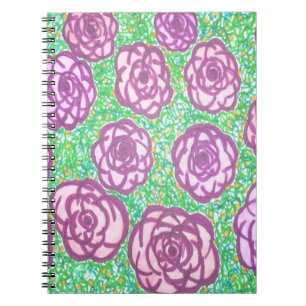 Preppy Roos Garden Floral Print Notitieboek
