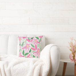 Preppy Roze Alligator Wijn / Chic Kustdecoratie Kussen