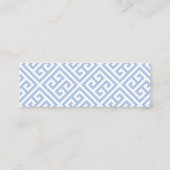 Preppy Roze & Blauwe Ginger Jar Bruiloft Website K Mini Visitekaartje (Achterkant)