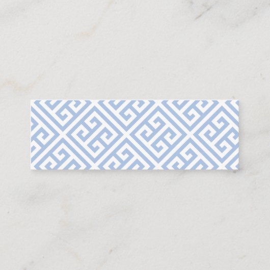 Preppy Roze & Blauwe Ginger Jar Bruiloft Website K Mini Visitekaartje (Achterkant)