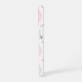 Preppy Roze Bloemen Streep iPhone 16 Hoesje (Linkerkant)