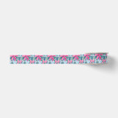 Preppy Roze Bogen en Garland Kerstmis Grosgrain Lint (Voorkant)