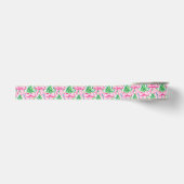 Preppy Roze Bogen en Garland Kerstmis Grosgrain Lint (Voorkant)