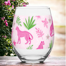 Preppy roze cheetah roze achtergrond