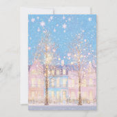 Preppy Roze en Blauwe Kerst Kaart (Voorkant)