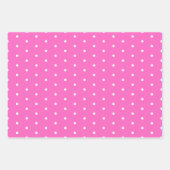 Preppy roze en blauwe walvissen Polka Dots and Str Inpakpapier Vel (Voorkant 2)