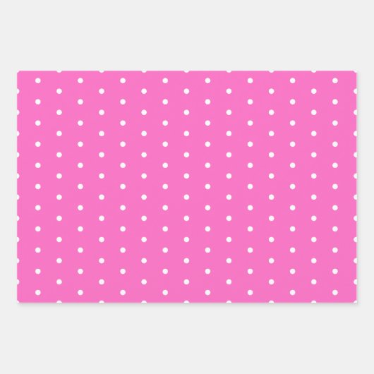Preppy roze en blauwe walvissen Polka Dots and Str Inpakpapier Vel (Voorkant 2)