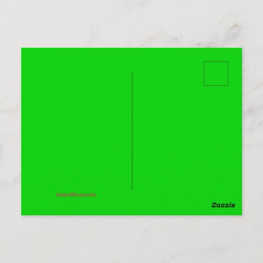 Preppy Roze en Groen Happy Birthday Song Briefkaart (Achterkant)