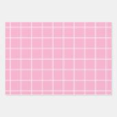 Preppy Roze en Groen Plaid Inpakpapier Vel (Voorkant 3)