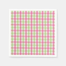 Preppy Roze en Groen Plaid