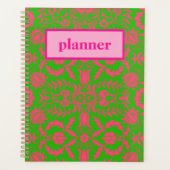Preppy Roze en Groen Planner (Voorkant)