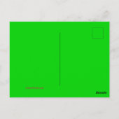 Preppy Roze en Groene Verjaardagslied Briefkaart (Achterkant)