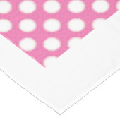 Preppy Roze en Lime Green Striped Tafelkleed (Gekanteld)