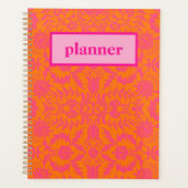 Preppy Roze en Oranje Planner (Voorkant)