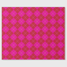 Preppy Roze en Rode Argyle Kerstvakantie