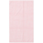 Preppy Roze en Witte Gingham Tafelkleed (Voorkant)