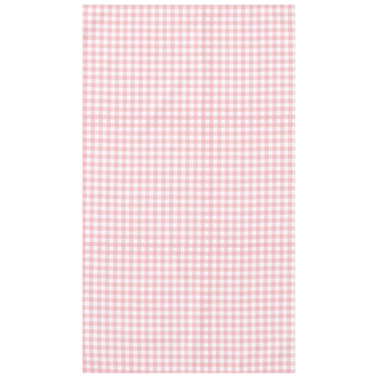 Preppy Roze en Witte Gingham Tafelkleed (Voorkant)