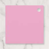 Preppy Roze Fantasie Rand Aangepast Geschenk Van Bedankjes Labels (Achterkant)