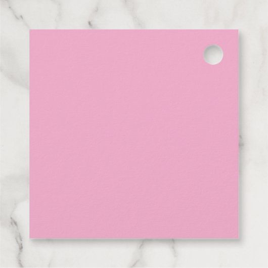 Preppy Roze Fantasie Rand Aangepast Geschenk Van Bedankjes Labels (Achterkant)