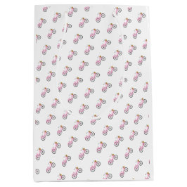 Preppy Roze Fiets Zomer Fun Vakantie Mode Medium Cadeauzakje