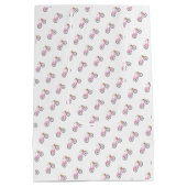 Preppy Roze Fiets Zomer Fun Vakantie Mode Medium Cadeauzakje (Achterkant)