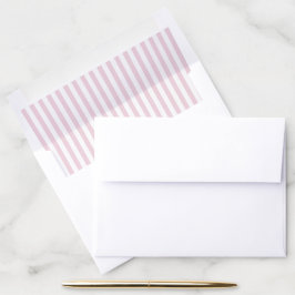 Preppy Roze Gestreepte baby showers Envelop Liner