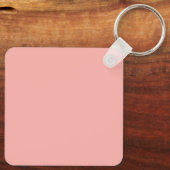 Preppy Roze Gingham Strik Geschenk Quote Sleutelhanger (Achterkant)