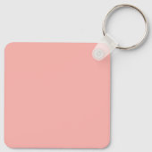 Preppy Roze Gingham Strik Geschenk Quote Sleutelhanger (Achterkant)