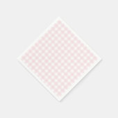 Preppy roze Gingham verjaardagsfeestje Servet (Hoek)