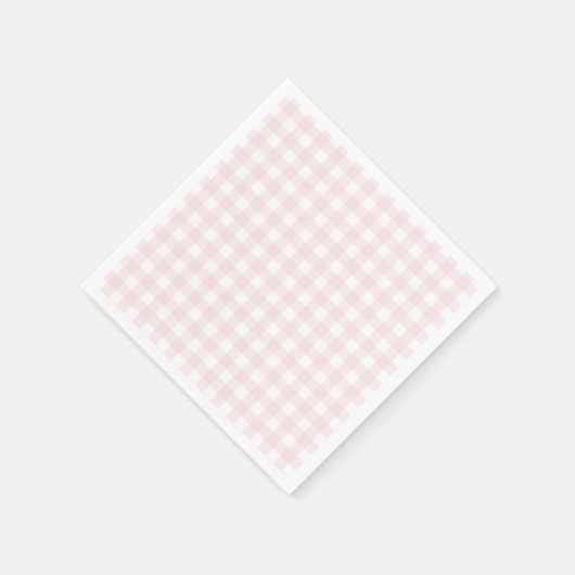 Preppy roze Gingham verjaardagsfeestje Servet (Hoek)