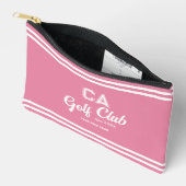 Preppy Roze Golf Club Custom Crest Etui (Open)