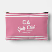 Preppy Roze Golf Club Custom Crest Etui (Voorkant)