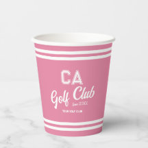 Preppy Roze Golf Club Custom Crest Party