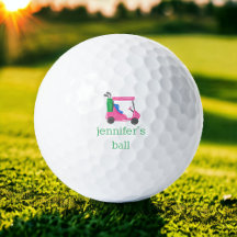 Preppy Roze Golfkar Persoonlijk / Golf Cadeau