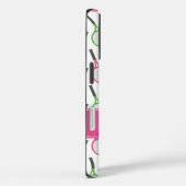 Preppy Roze Groen Blauwgroen Tennis Patroon Gepers Case-Mate iPhone Case (Achterkant / Rechts)