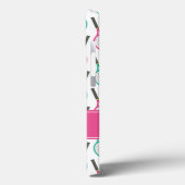 Preppy Roze Groen Blauwgroen Tennis Patroon Gepers Case-Mate iPhone Case (Achterkant / Links)