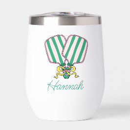 Preppy Roze Groen & Geel Pickleball Paddles