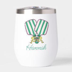 Preppy Roze Groen & Geel Pickleball Paddles